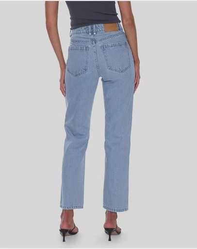 THRILLS WOMENS STEVIE HIGH RISE STRAIGHT JEAN - AGELESS BLUE