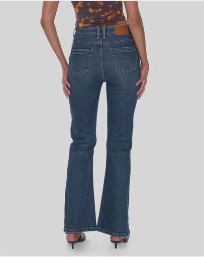 THRILLS WOMENS ALICIA HIGH RISE STRETCH BOOTCUT JEAN - TEAL BLUE
