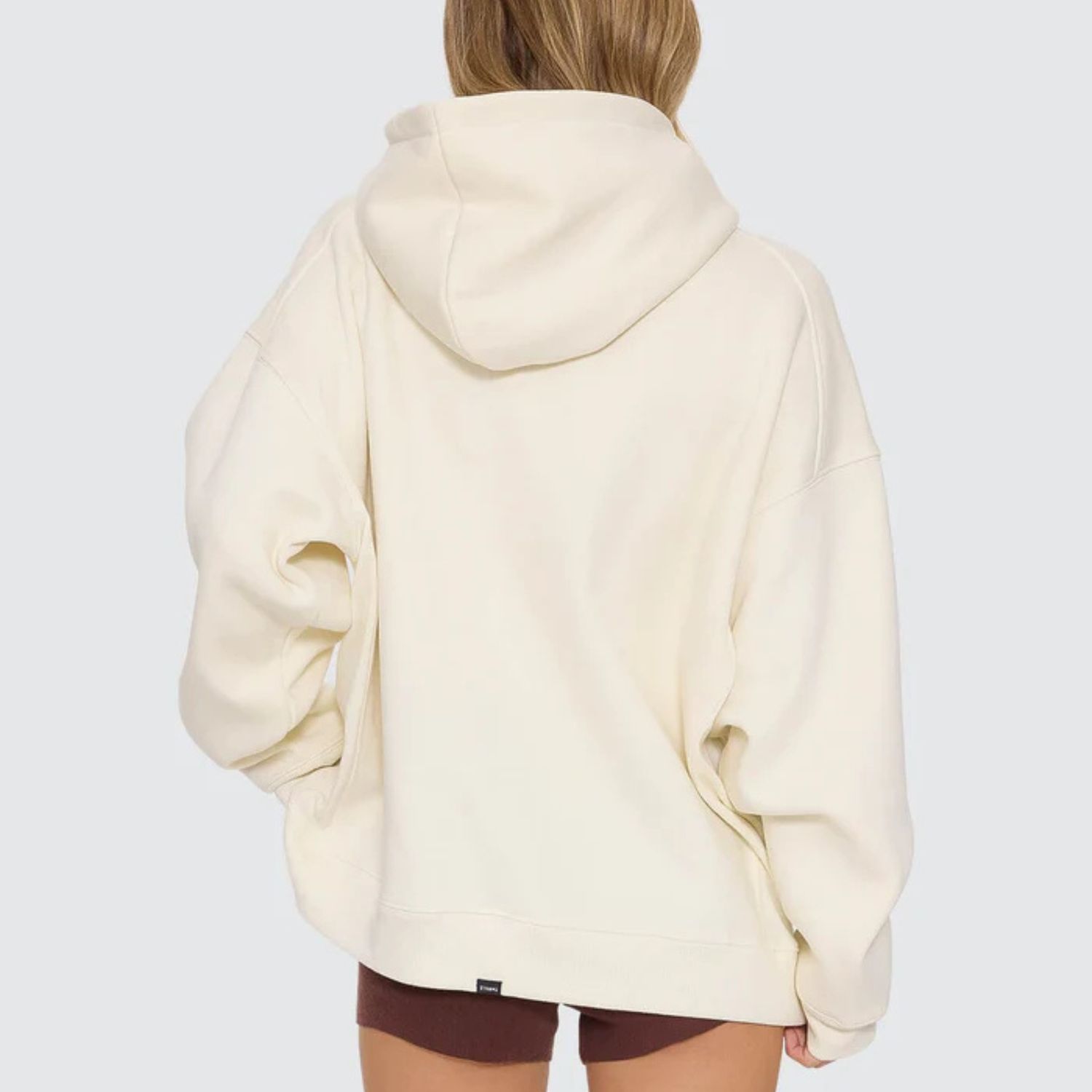 THRILLS WOMENS PLAYMAKER COCOON PANEL HOOD - BUTTER CREAM