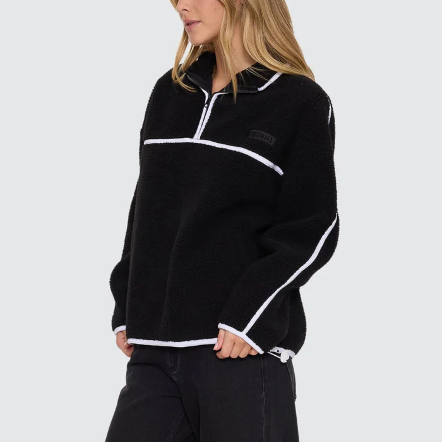 THRILLS WOMENS ALL STAR SHERPA FLEECE - BLACK