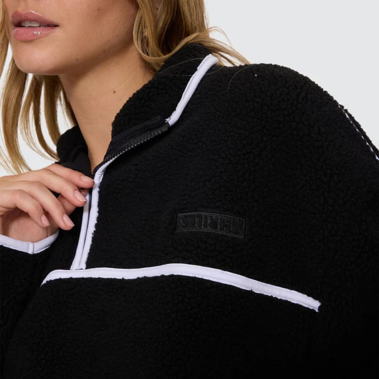 THRILLS WOMENS ALL STAR SHERPA FLEECE - BLACK