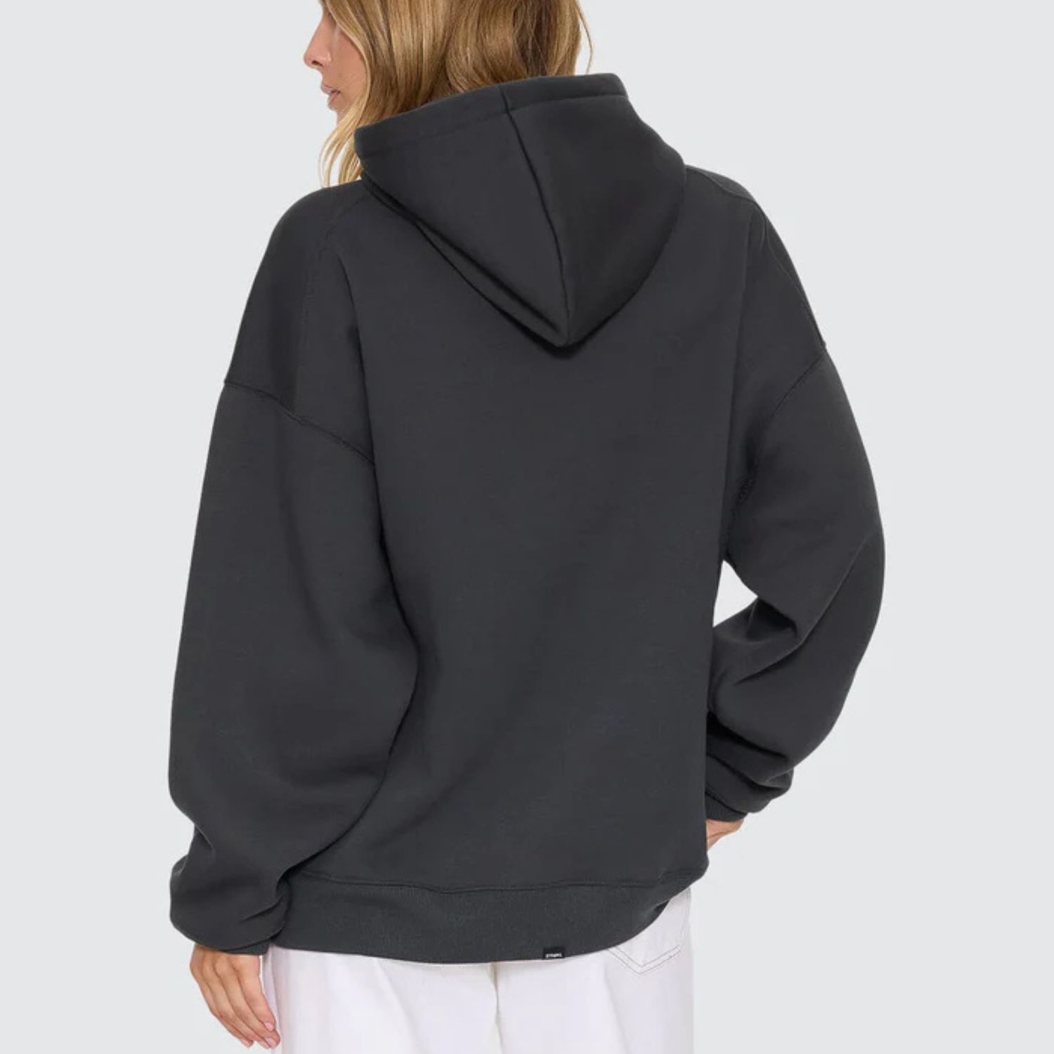 THRILLS WOMENS PLAYMAKER COCOON PANEL HOOD - CARBON