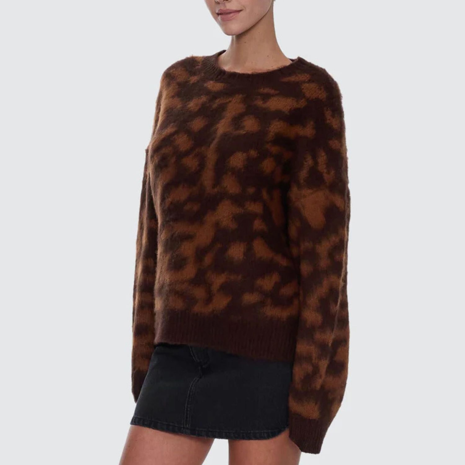THRILLS WOMENS SMOKEFORM KNIT SWEATER - BURNISHED GOLD