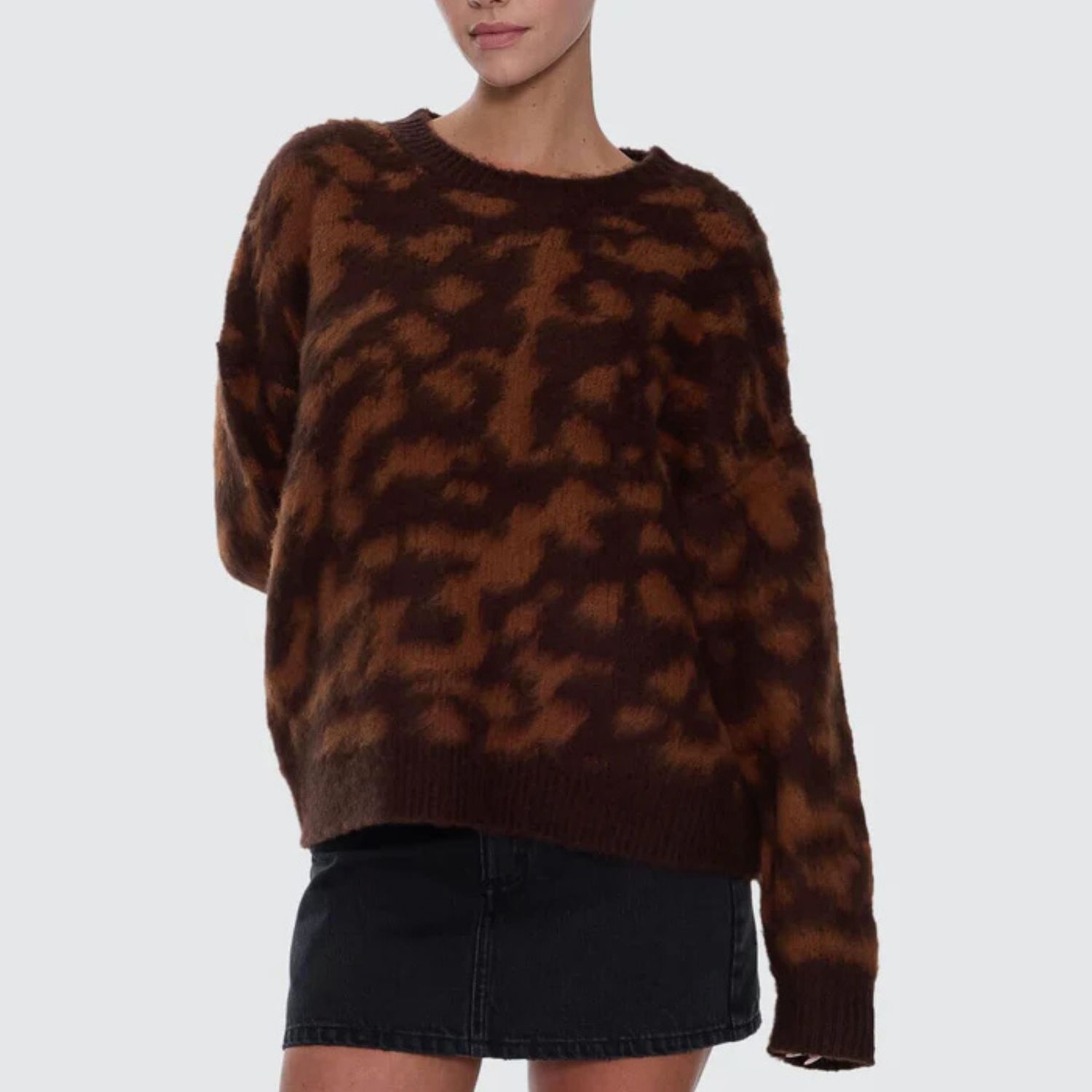 THRILLS WOMENS SMOKEFORM KNIT SWEATER - BURNISHED GOLD