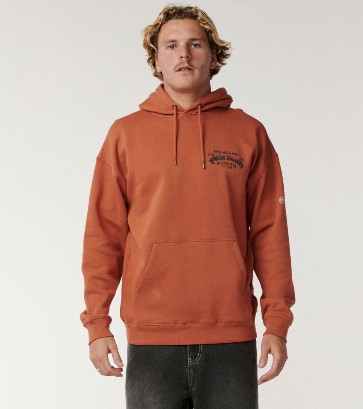 RIPCURL MENS BELLS PRO 26 HOOD- BAKED CLAY
