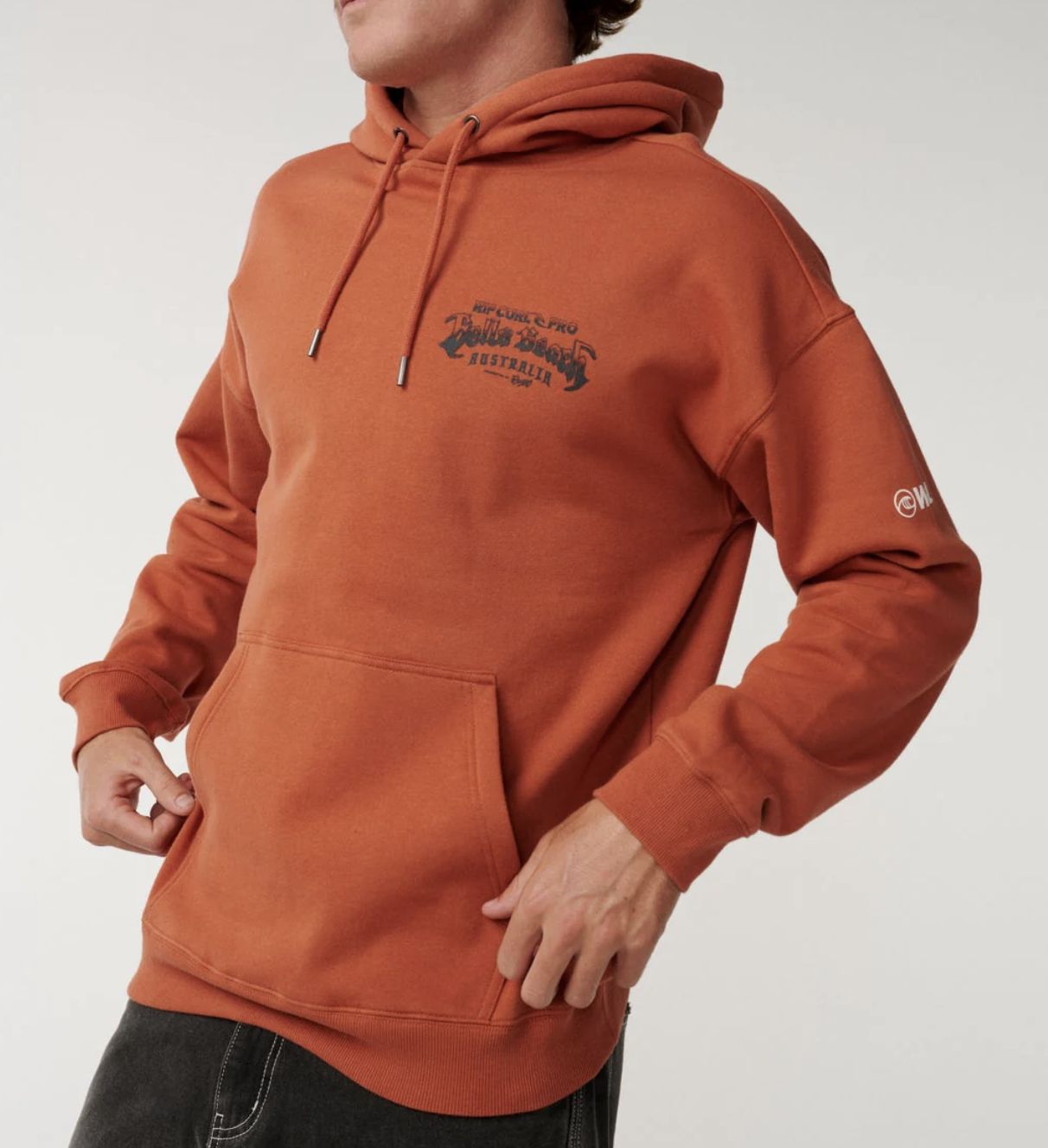 RIPCURL MENS BELLS PRO 26 HOOD- BAKED CLAY