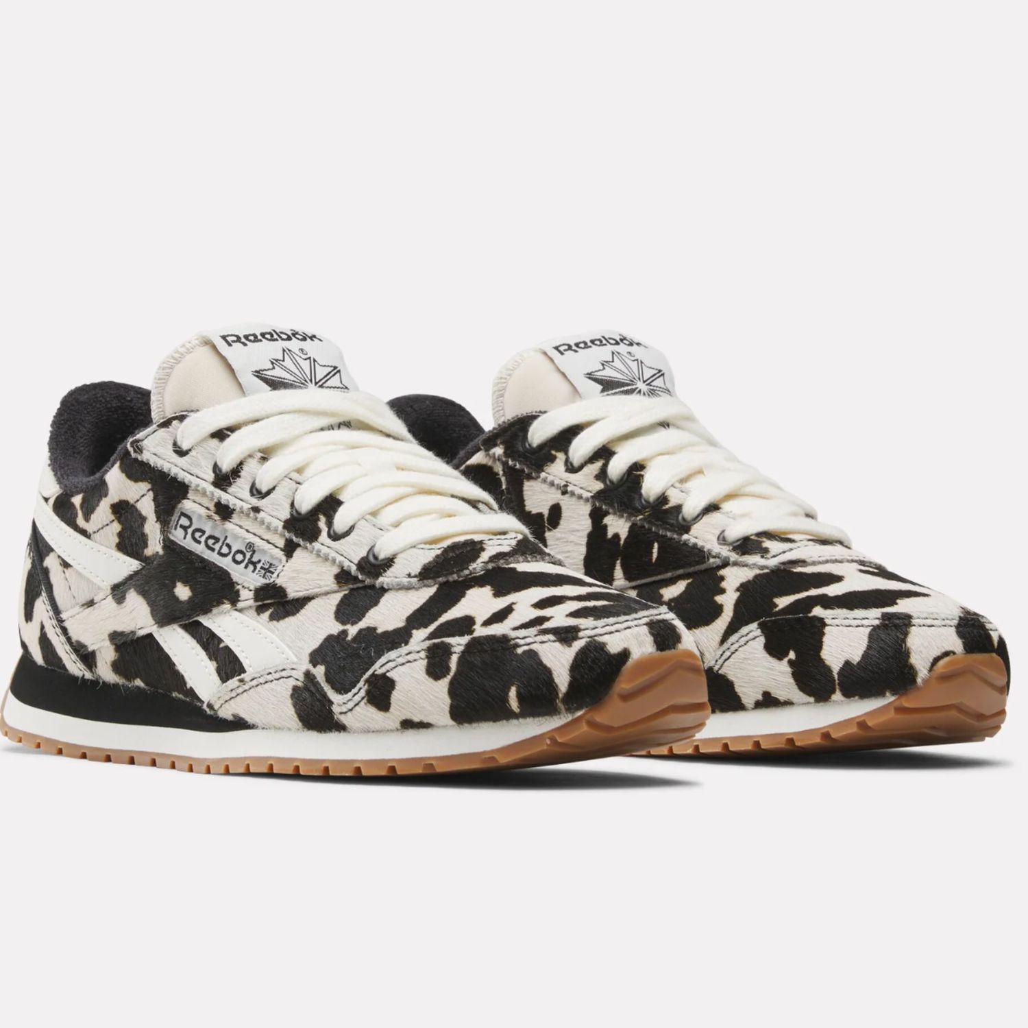 REEBOK WOMENS CLASSIC AZ SHOES-COW/BLACK/CHALK