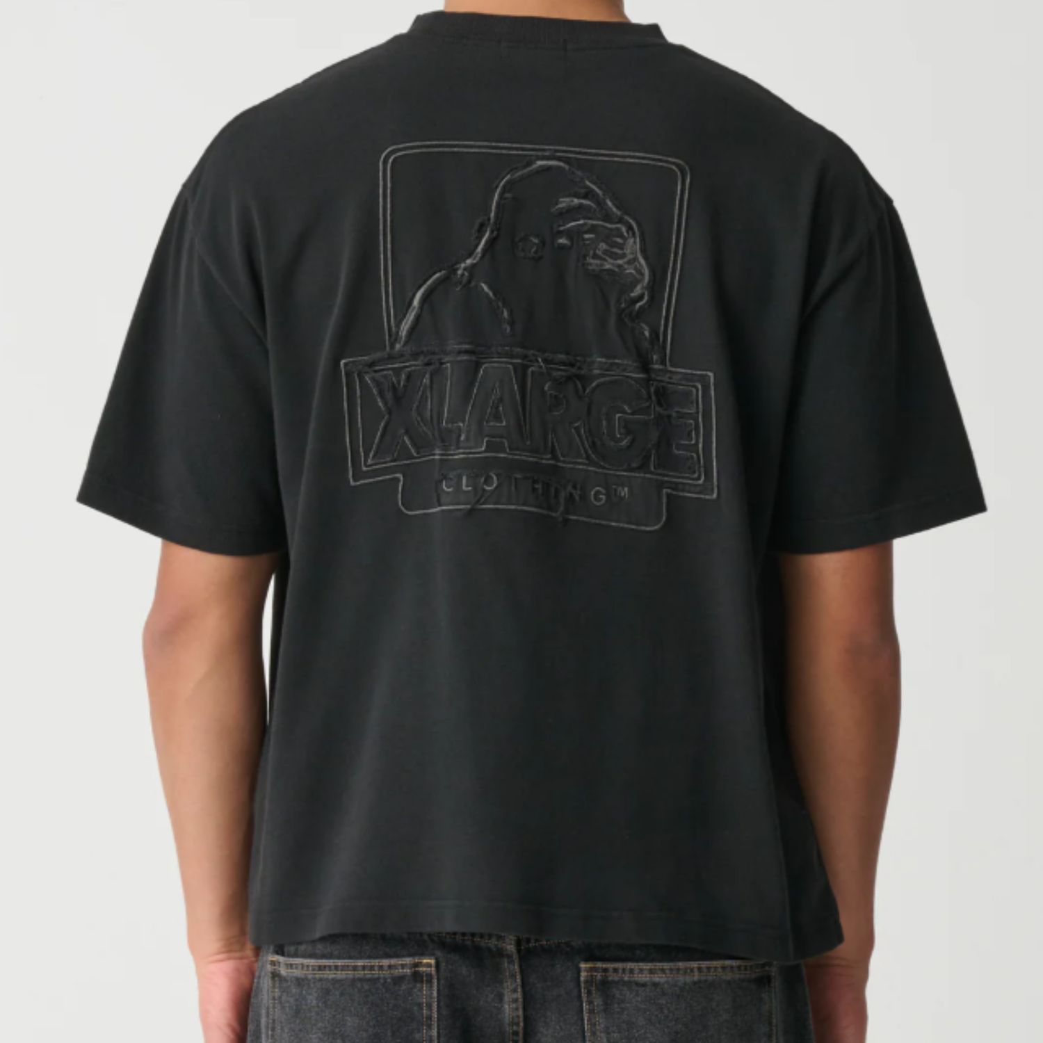 X LARGE MENS OG GORILLA FIT SS TEE - PIGMENT BLACK