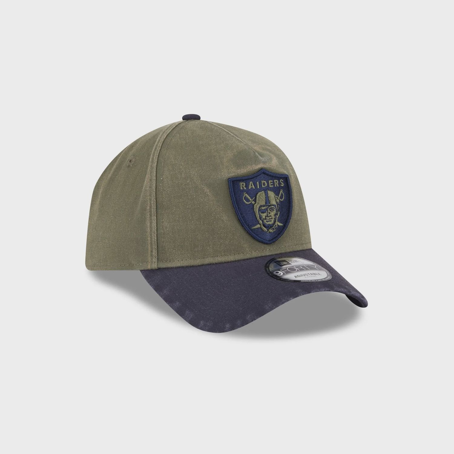 NEW ERA 9FORTY NFL LAS VEGAS RAIDERS SNAPBACK - OLIVE/NAVY WASHED