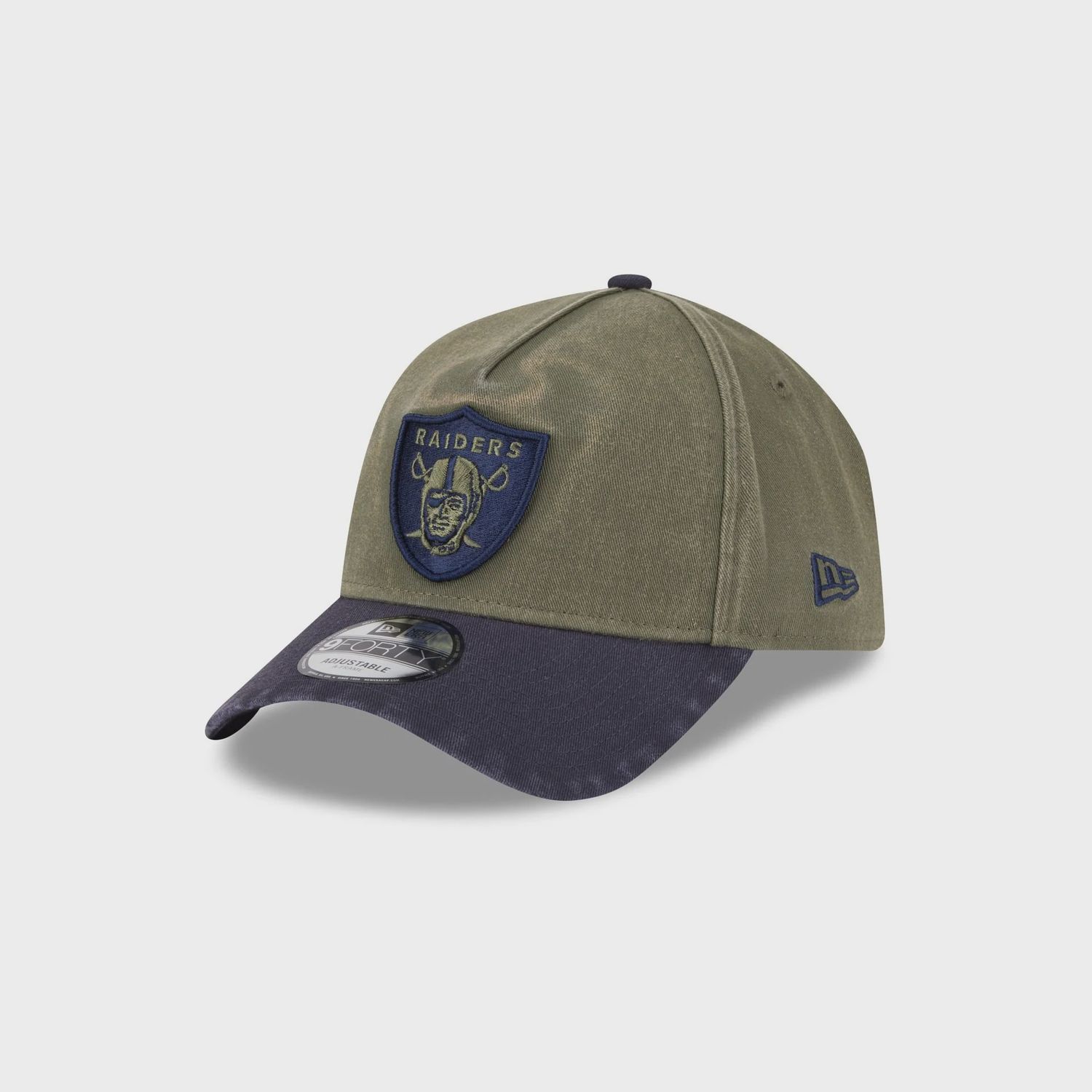 NEW ERA 9FORTY NFL LAS VEGAS RAIDERS SNAPBACK - OLIVE/NAVY WASHED