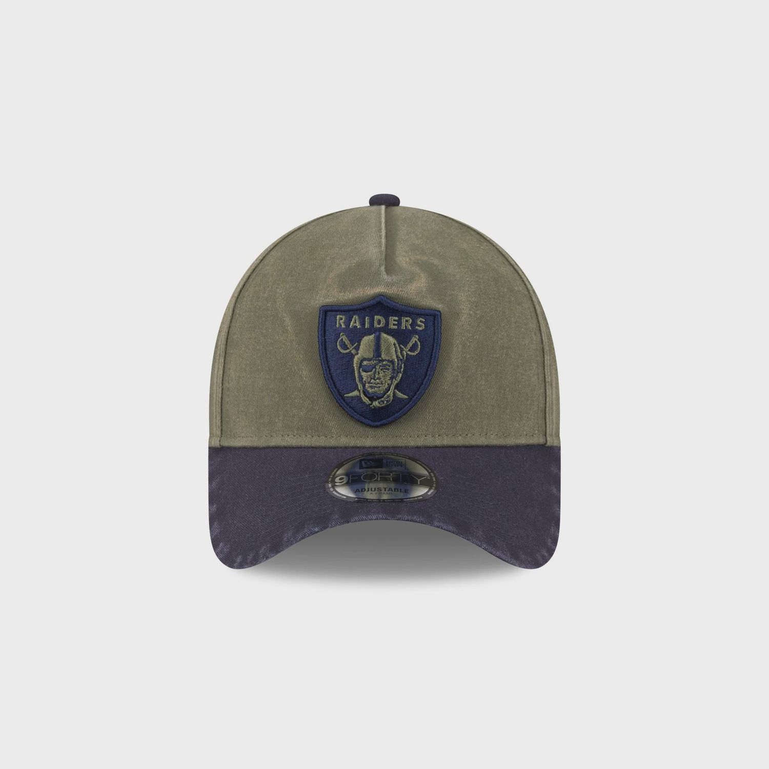 NEW ERA 9FORTY NFL LAS VEGAS RAIDERS SNAPBACK - OLIVE/NAVY WASHED