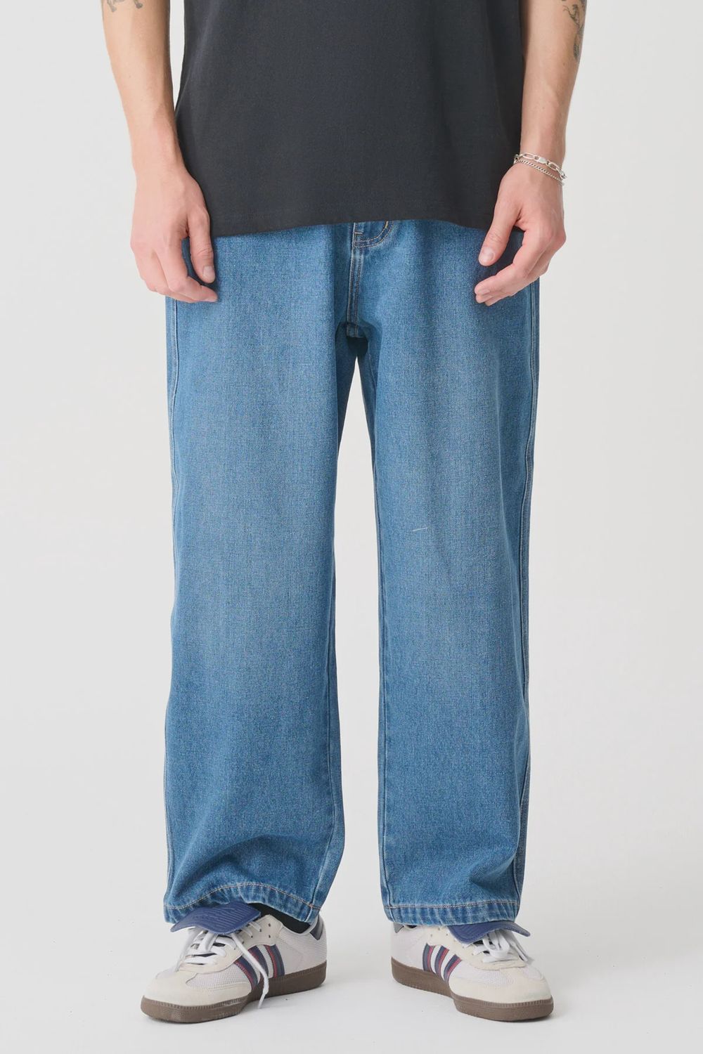 XLARGE MENS BULL DENIM 91 PANT - BLUE INDIGO