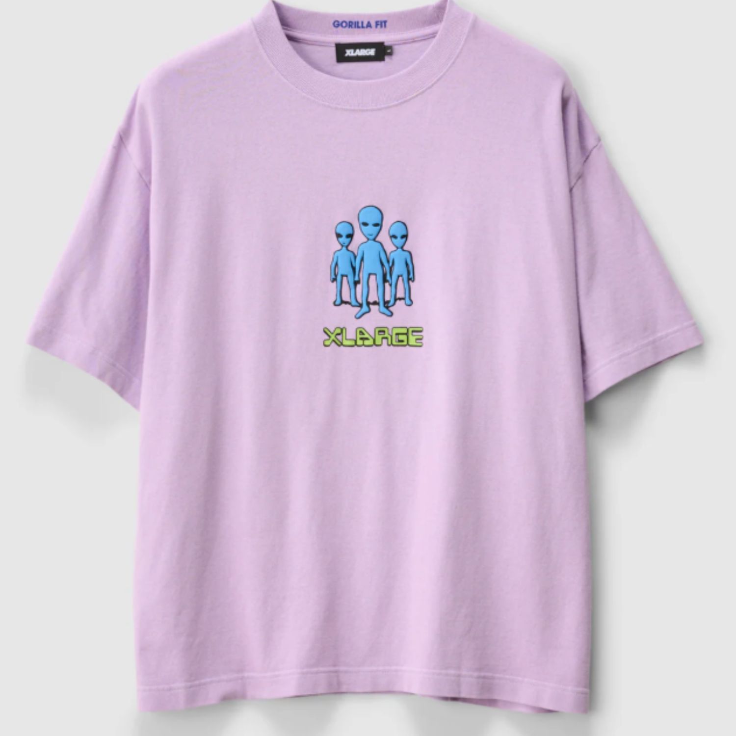 XLARGE MENS ALIEN TRIO GORILLA FIT TEE - LIGHT PURPLE
