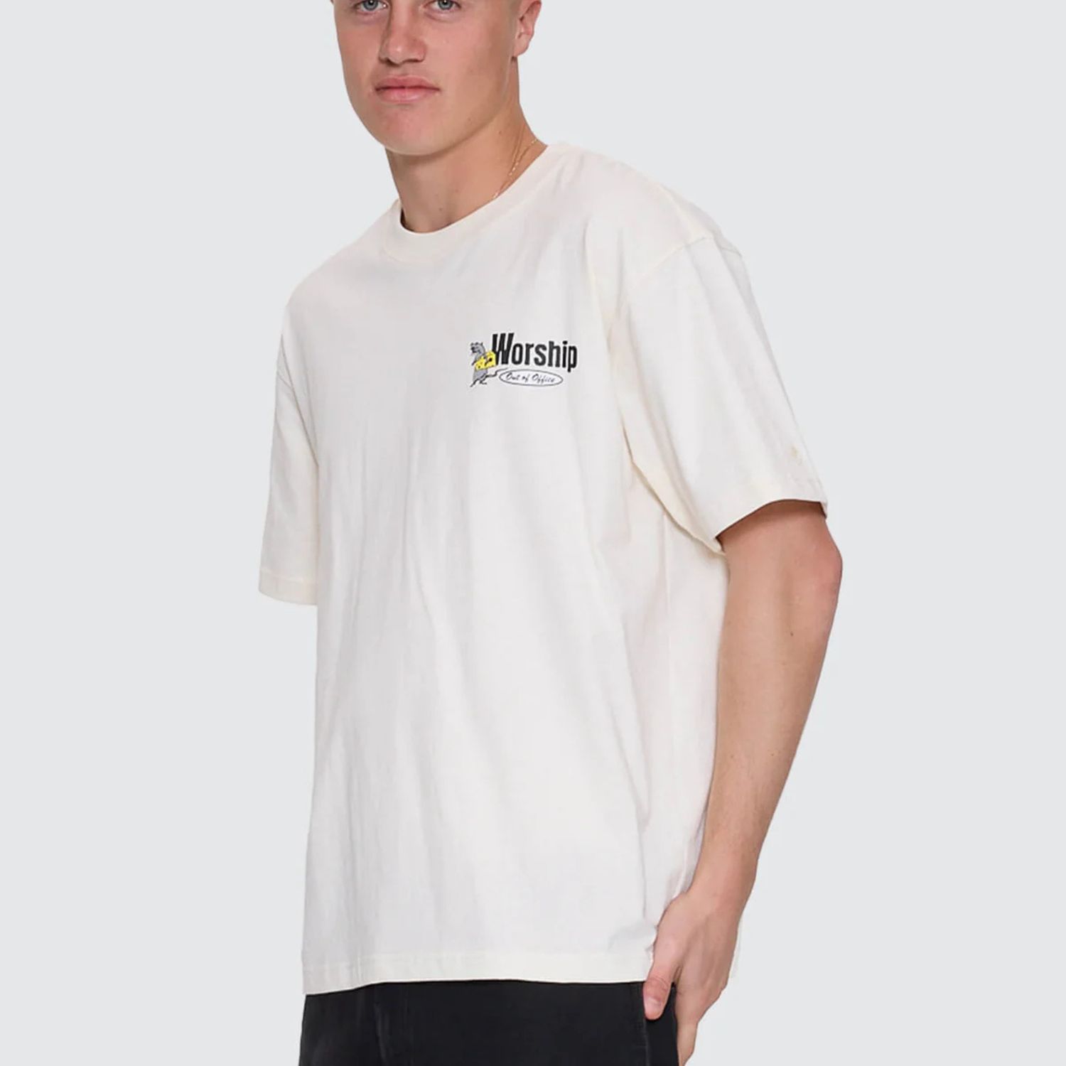 WORSHIP MENS ON LEAVE SS TEE - ZINE