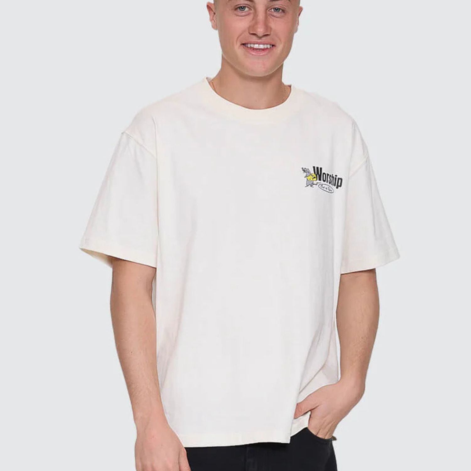 WORSHIP MENS ON LEAVE SS TEE - ZINE