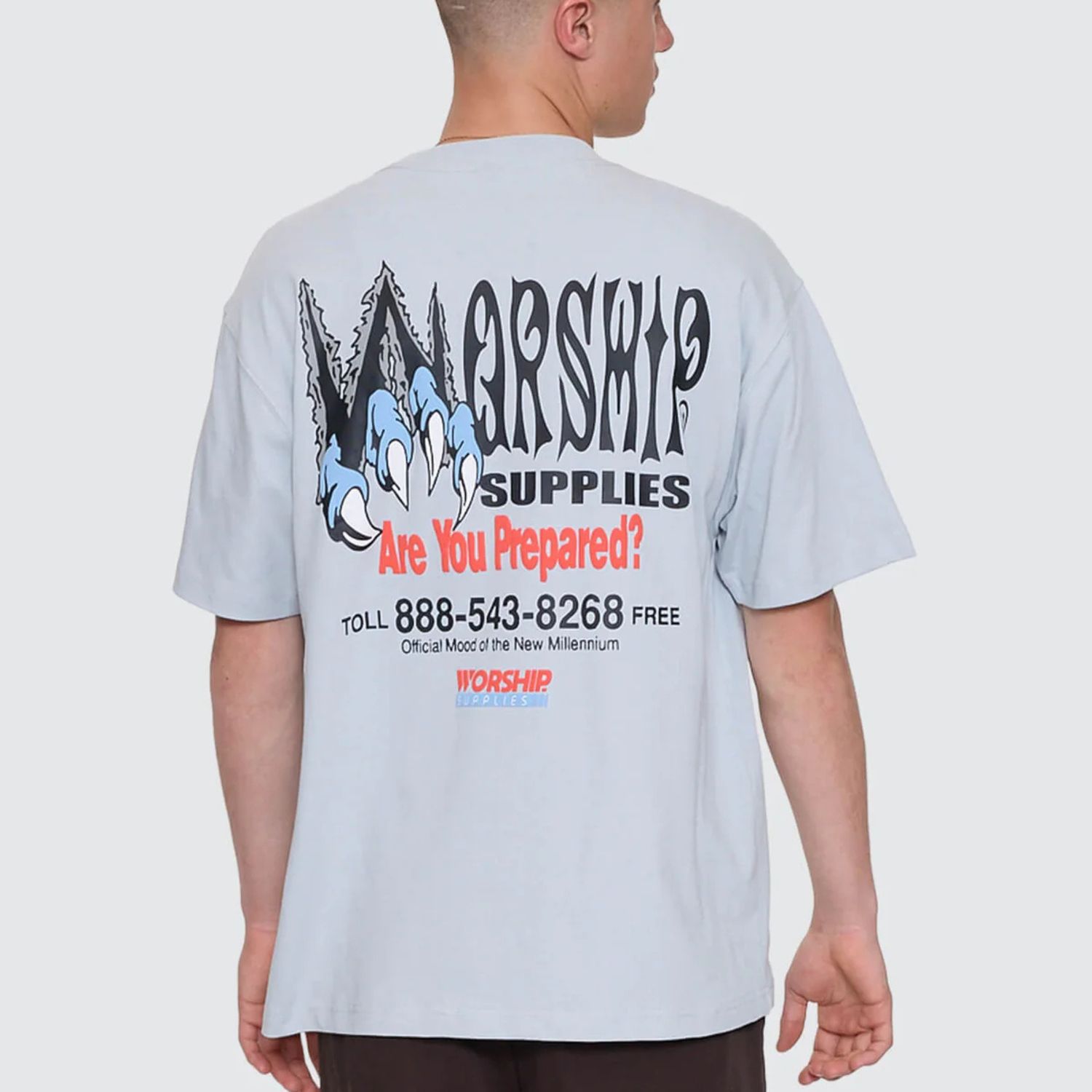 WORSHIP MENS PREPARATION SS TEE - LUNAR GREY