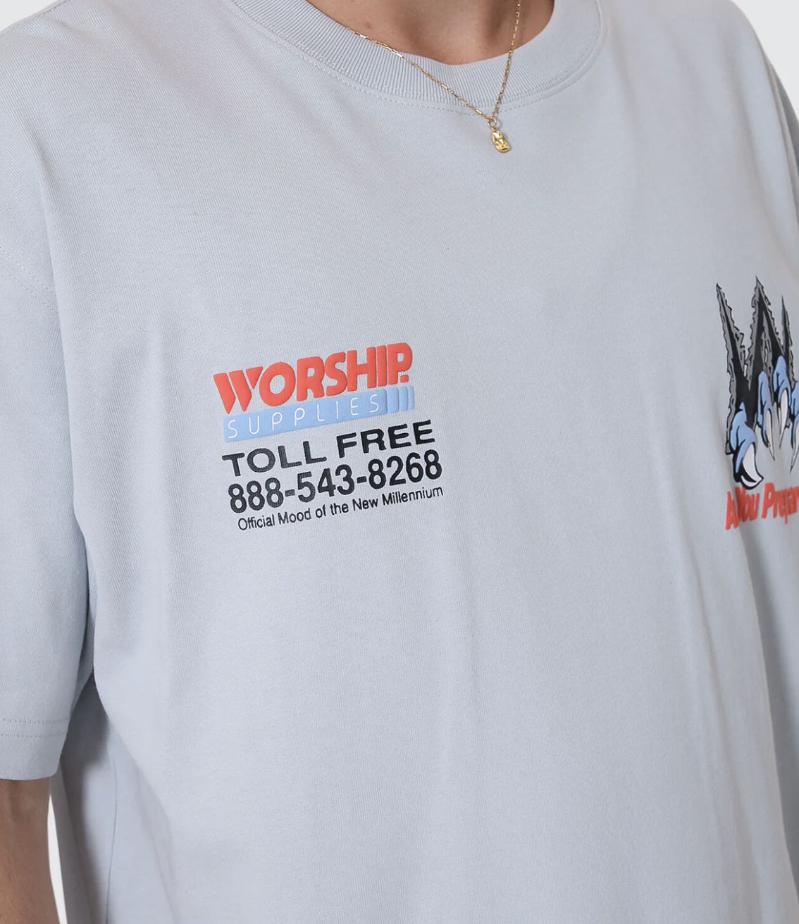 WORSHIP MENS PREPARATION SS TEE - LUNAR GREY