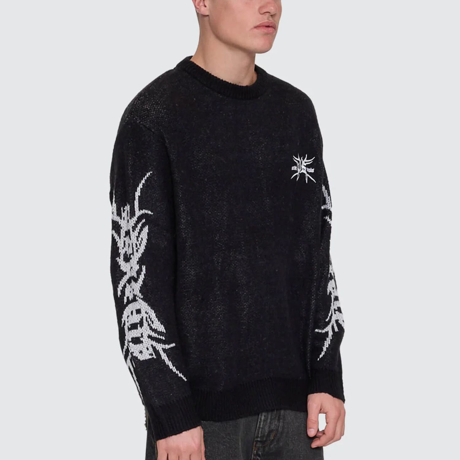 WORSHIP MENS TRUDGE KNIT CREW - BLACK