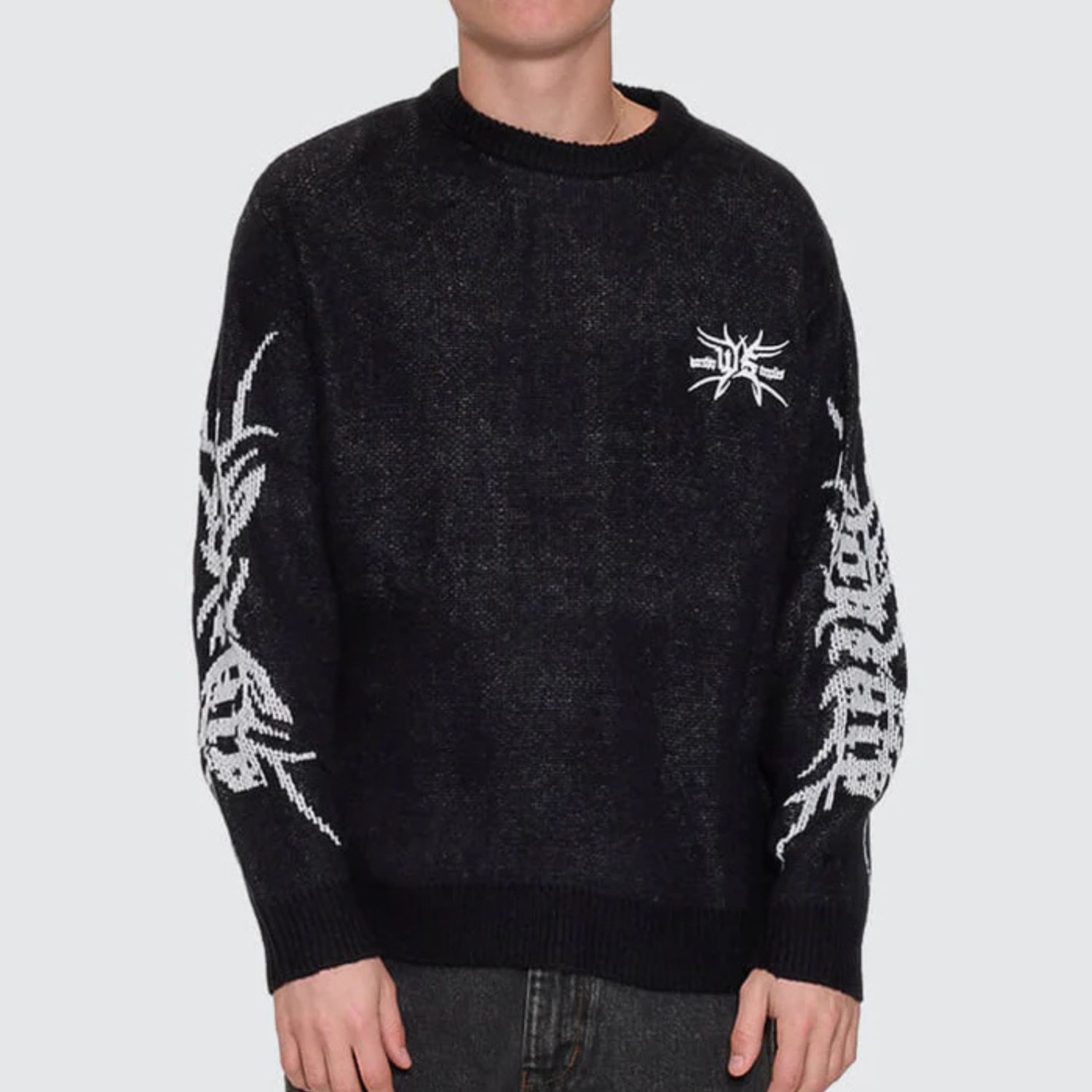 WORSHIP MENS TRUDGE KNIT CREW - BLACK