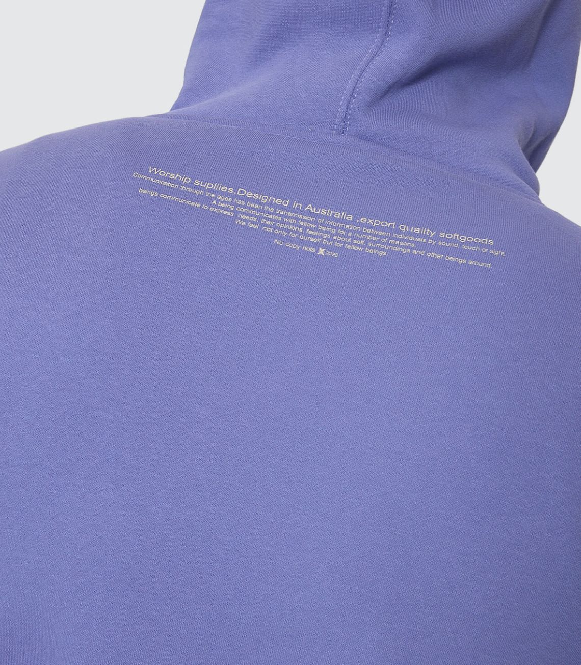 WORSHIP MENS SONIC PULLOVER HOOD - PURPLE HAZE