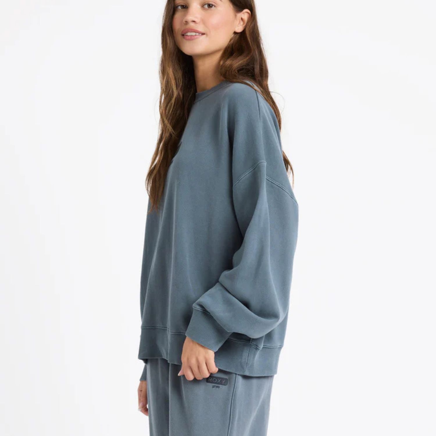 ROXY WOMENS HEADING OUT CREW - DARK SLATE