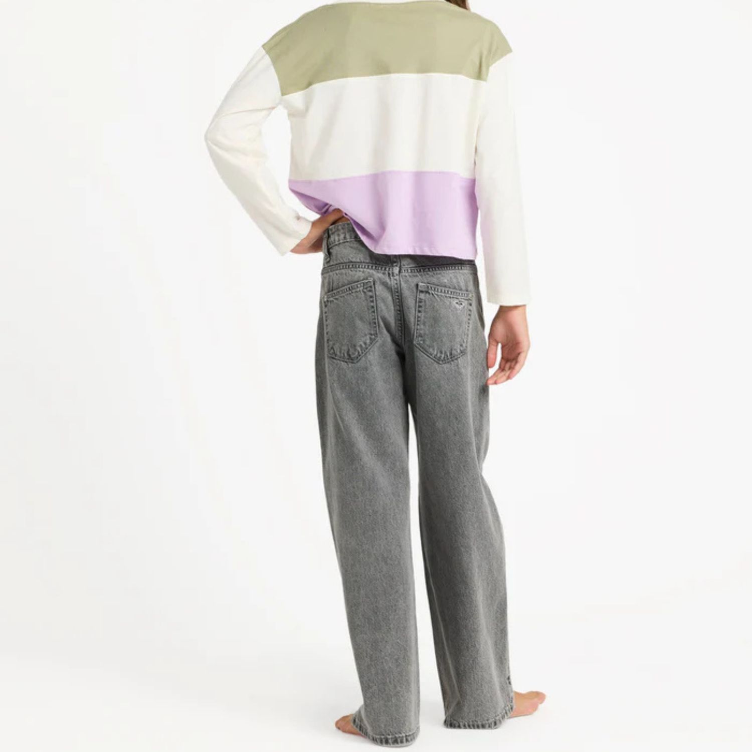 ROXY TEEN GIRLS DAWN PATROL MID LAVA RG JEAN - LAVA