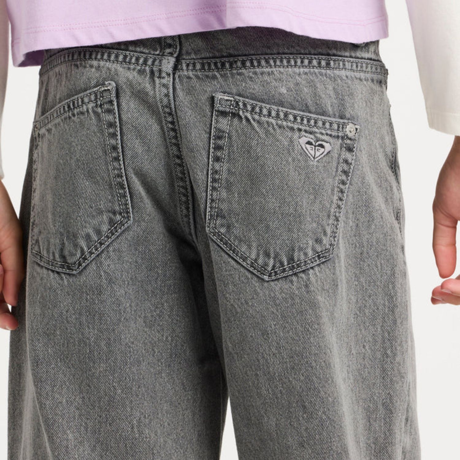 ROXY TEEN GIRLS DAWN PATROL MID LAVA RG JEAN - LAVA