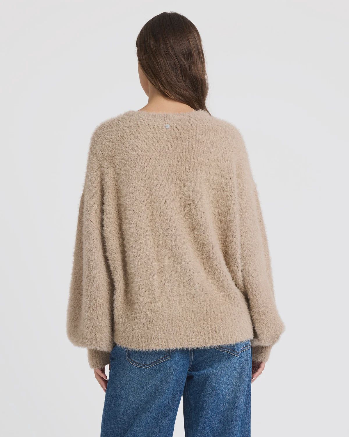 ROXY WOMENS SUNSETTER CREW KNIT - PARCHMENT