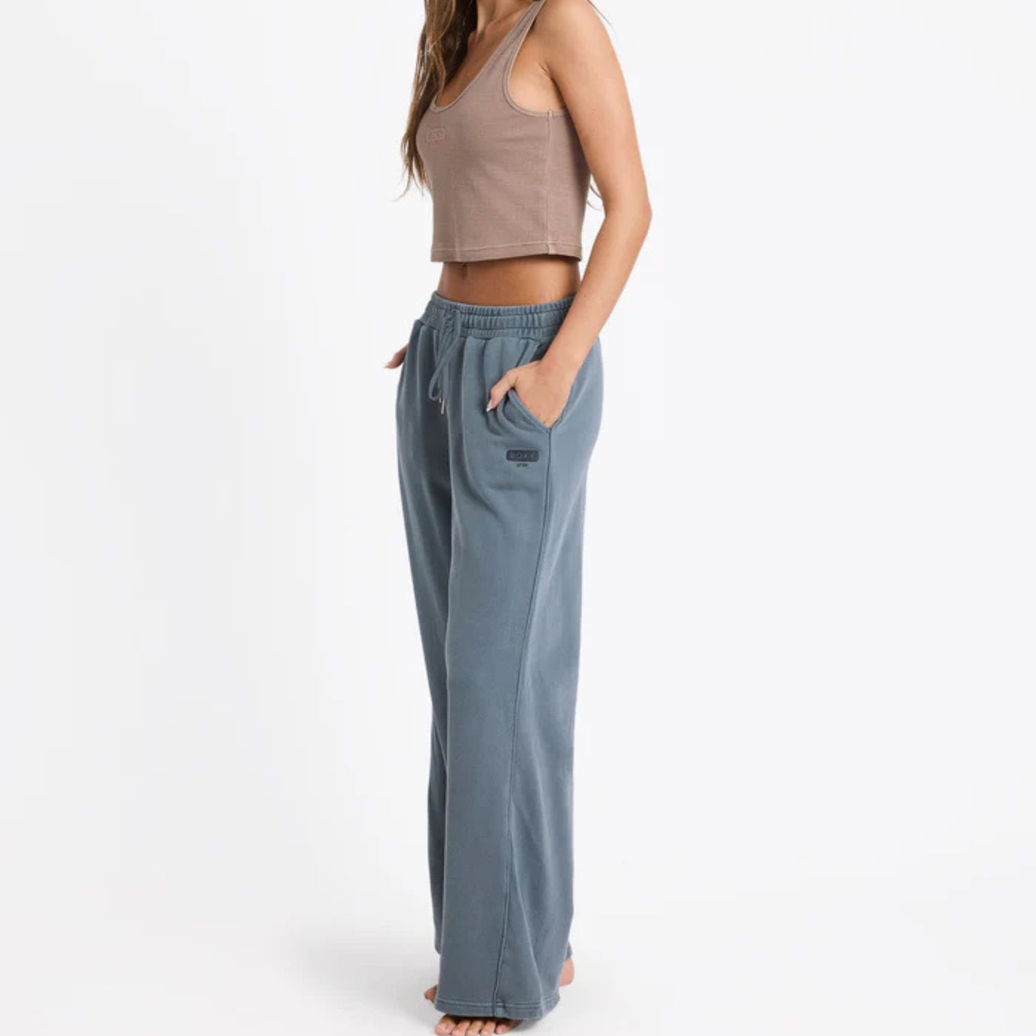 ROXY WOMENS HEADING OUT TRACKIE PANT - DARK SLATE