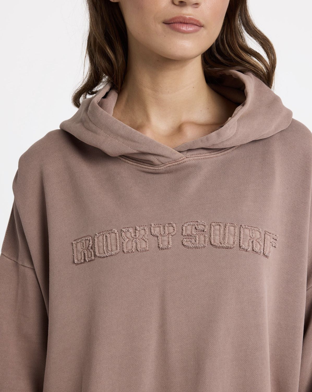 ROXY WOMENS STEPPIN UP HOODIE - MOCHA