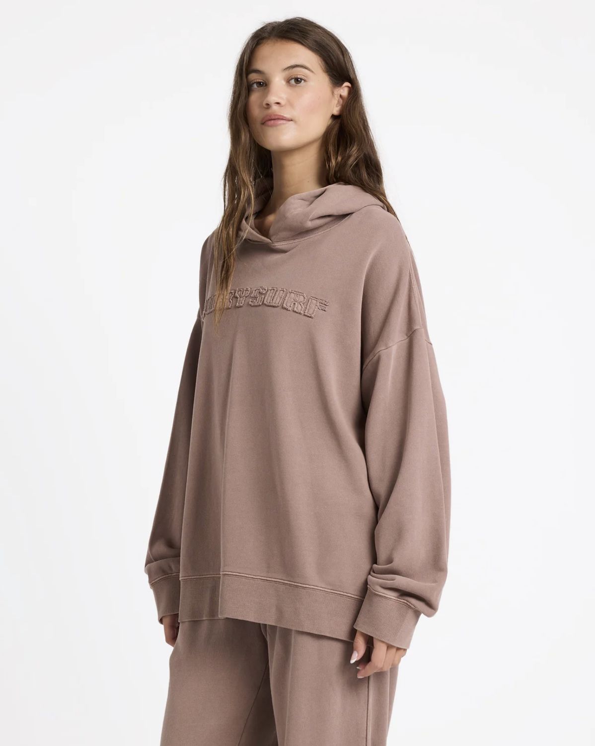 ROXY WOMENS STEPPIN UP HOODIE - MOCHA
