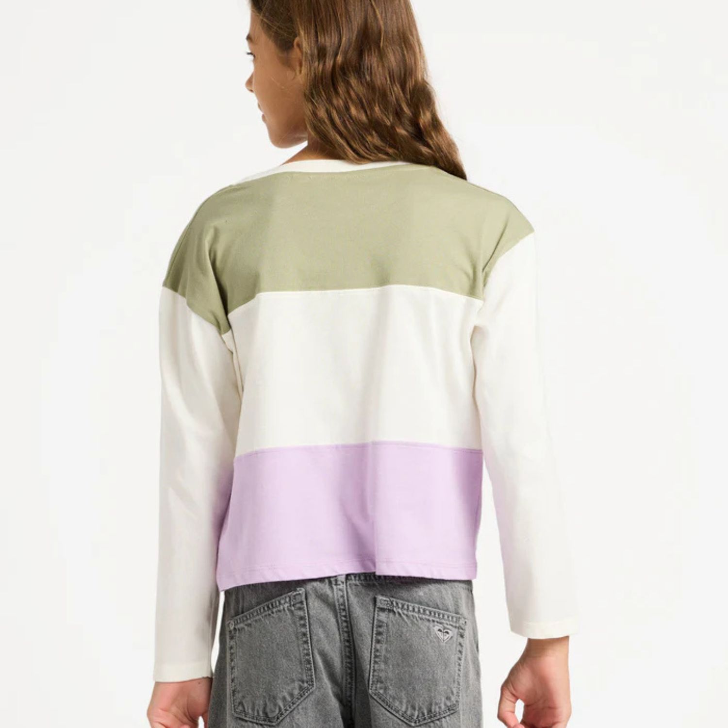 ROXY TEEN GIRLS SUNDAZE SPIRIT LS TEE - COCONUT MILK