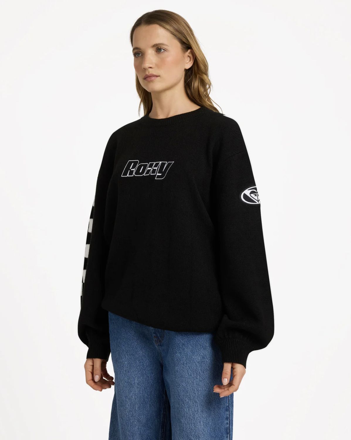 ROXY WOMENS SURF90 SWEATER - BLACK