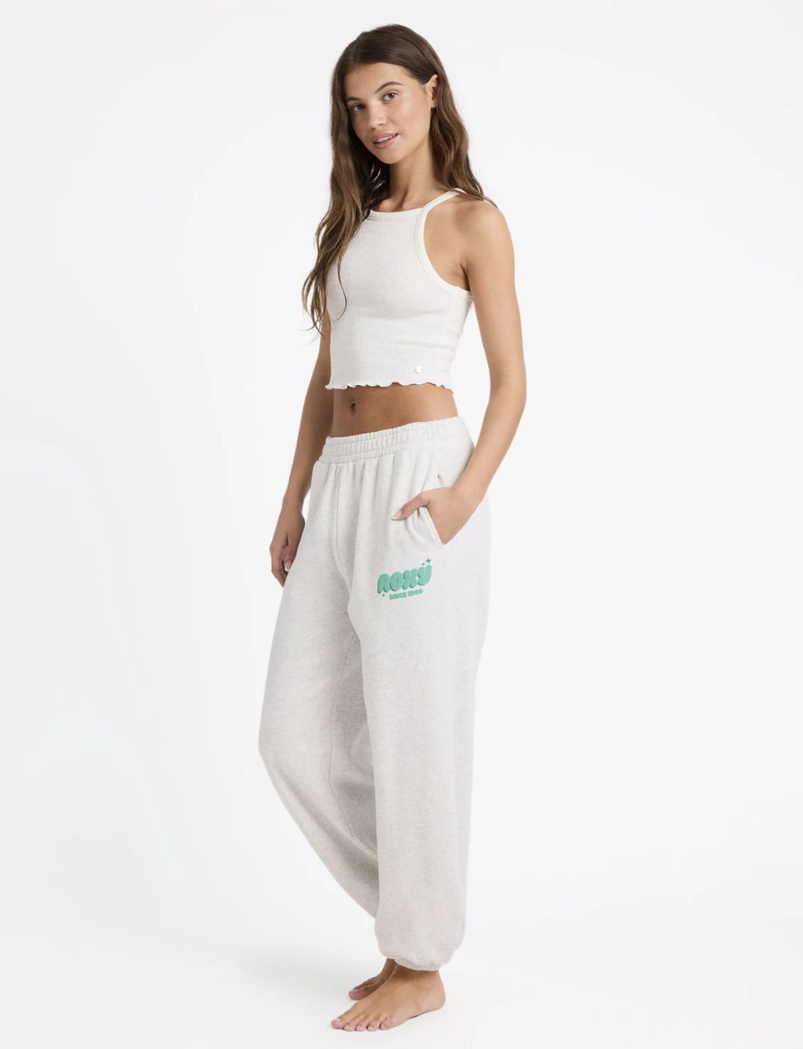 ROXY WOMENS CRUISER TRACKIE PANT - ASH HEATHER