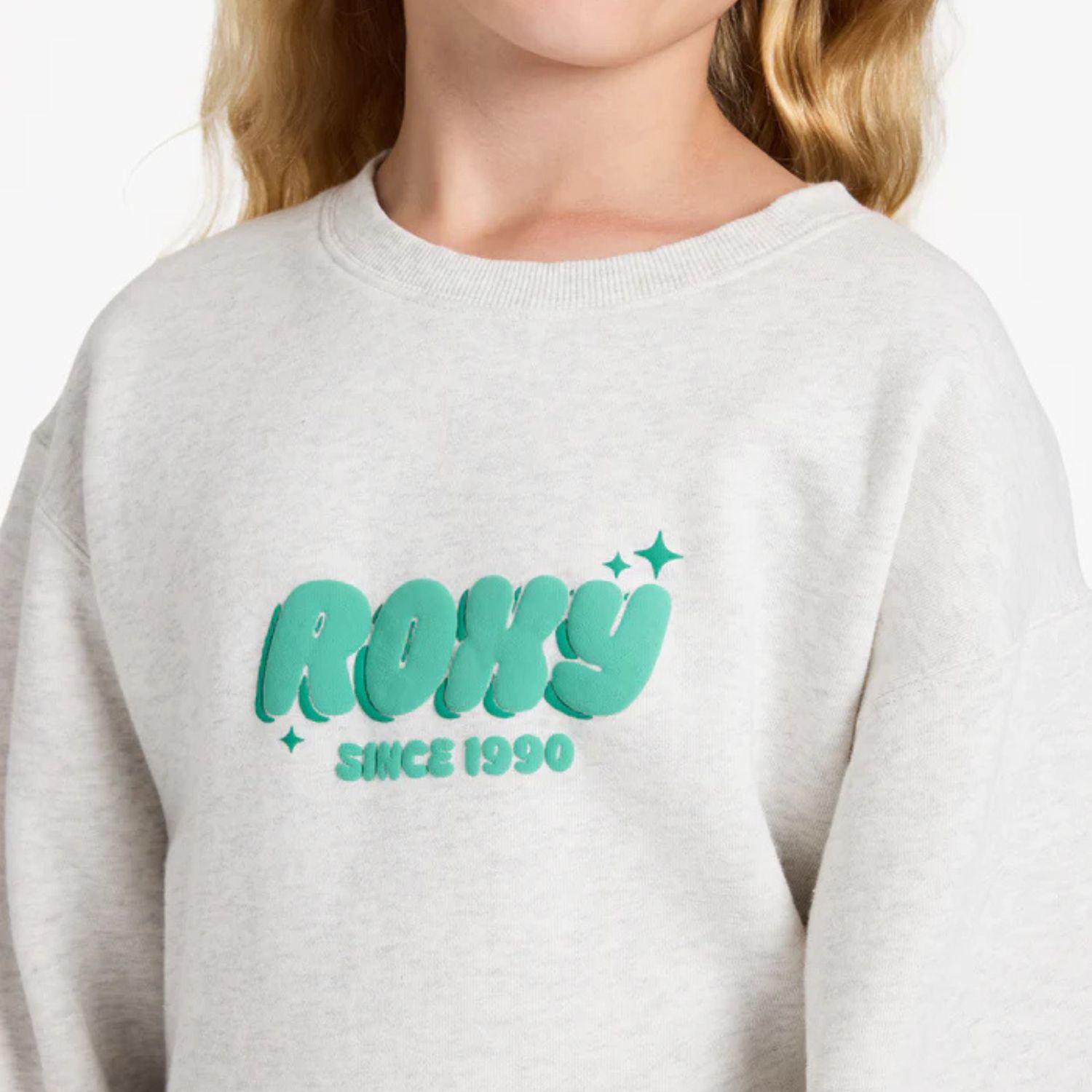 ROXY TEEN GIRLS RG CRUISER CREW - ASH HEATHER