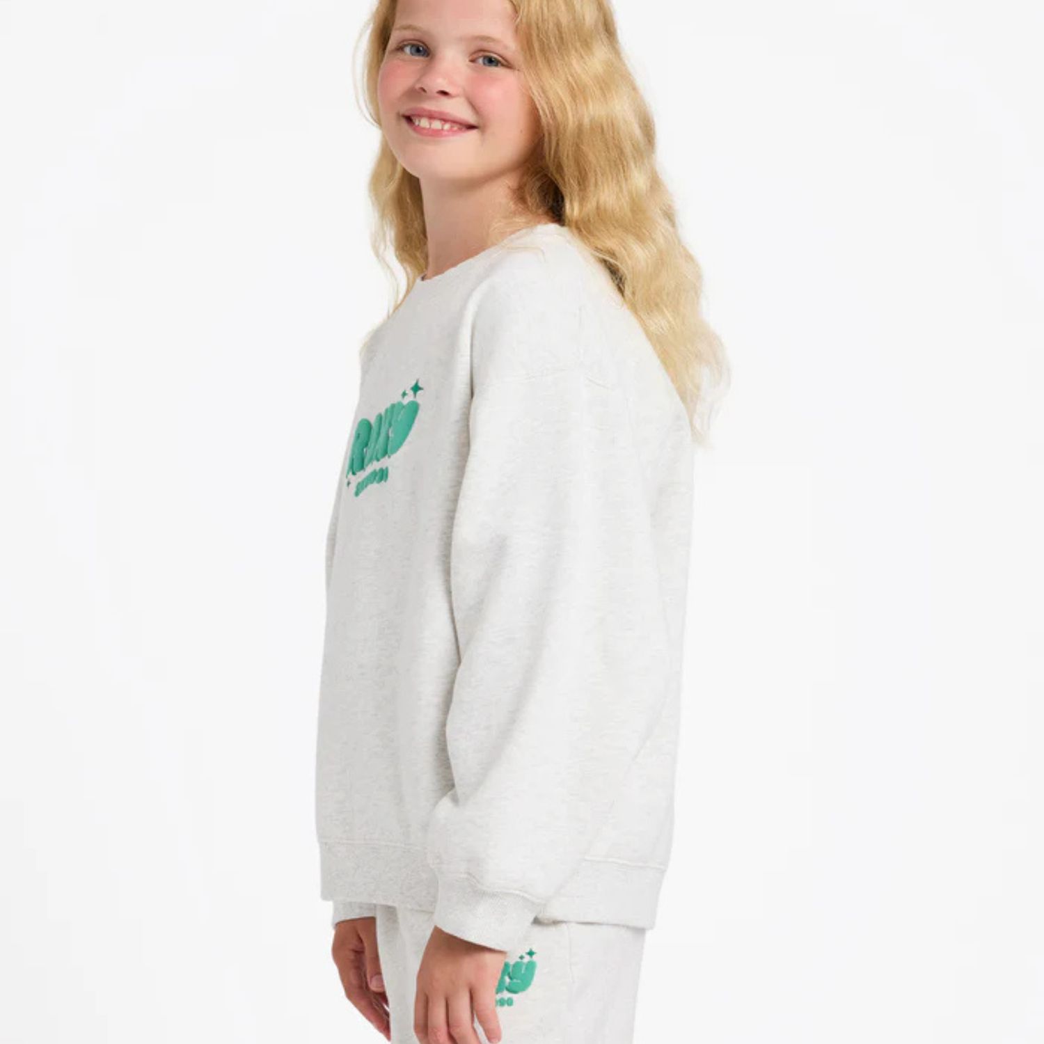 ROXY TEEN GIRLS RG CRUISER CREW - ASH HEATHER