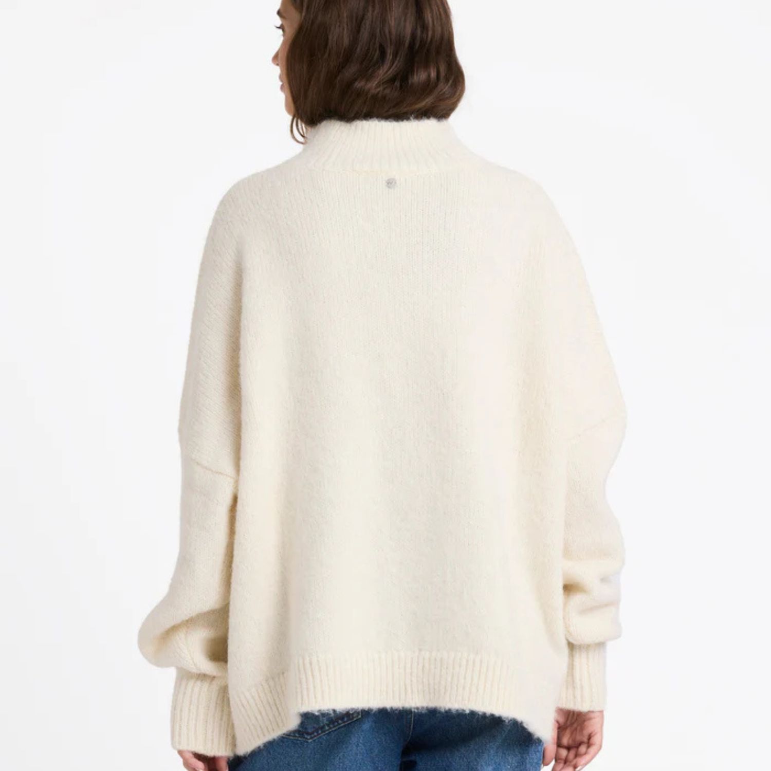 ROXY WOMENS IN THE CLOUDS SWEATER KNIT - BONE