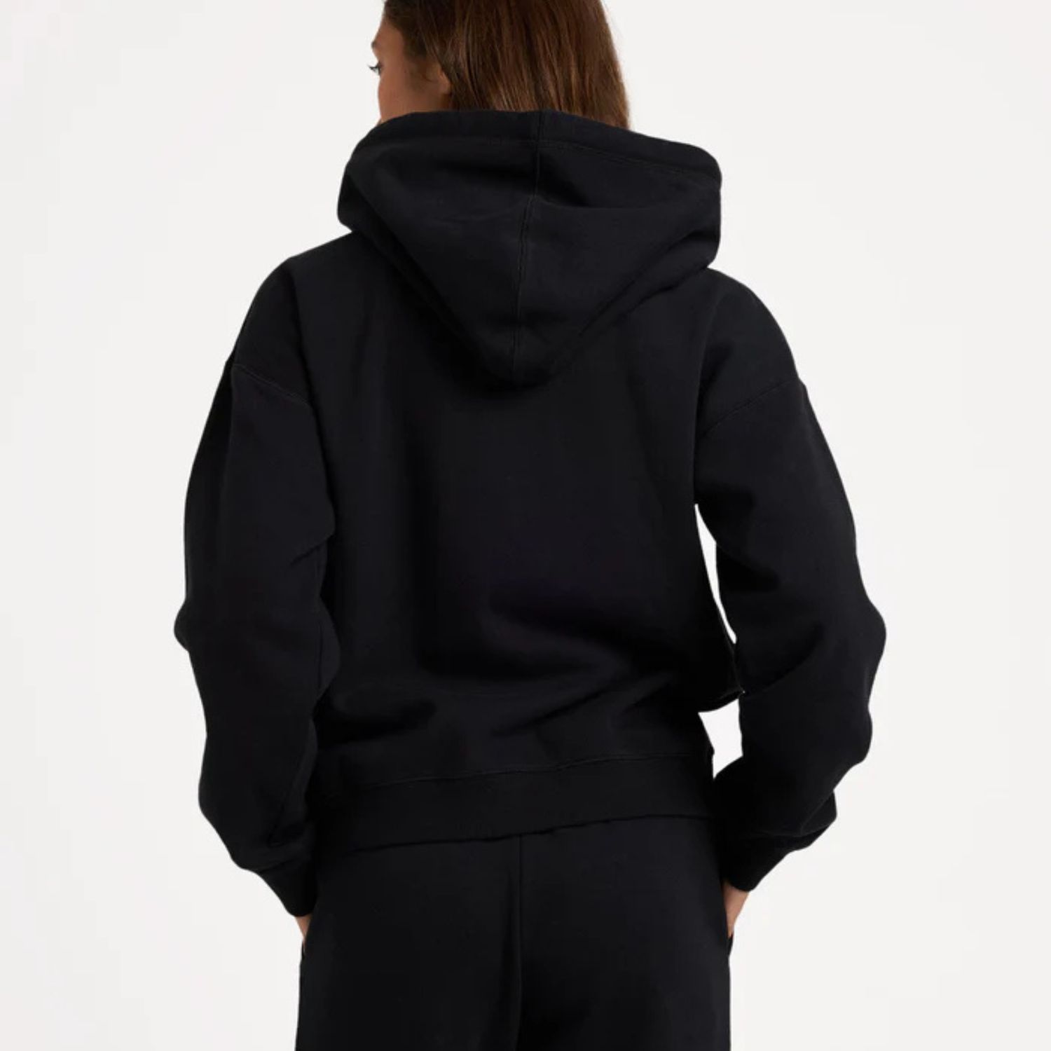 ROXY WOMENS DREAMY DAYS ZIP HOOD FLEECE - BLACK