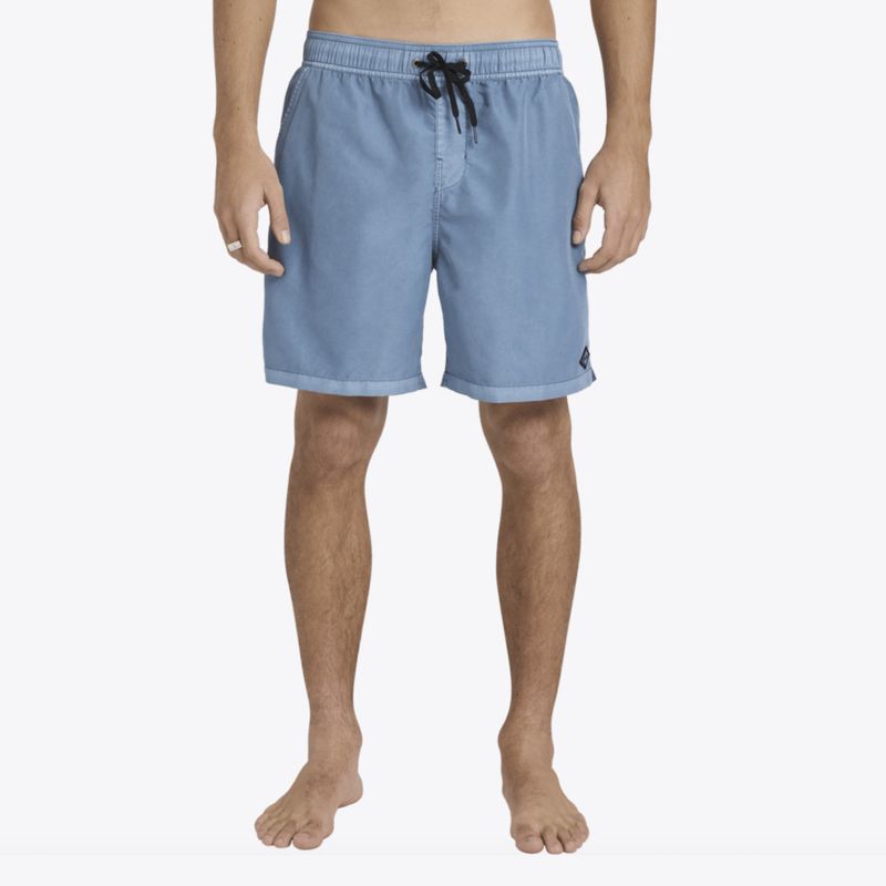 BILLABONG MENS ALL DAY OVD LAYBACK BOARDSHORT - STEEL BLUE