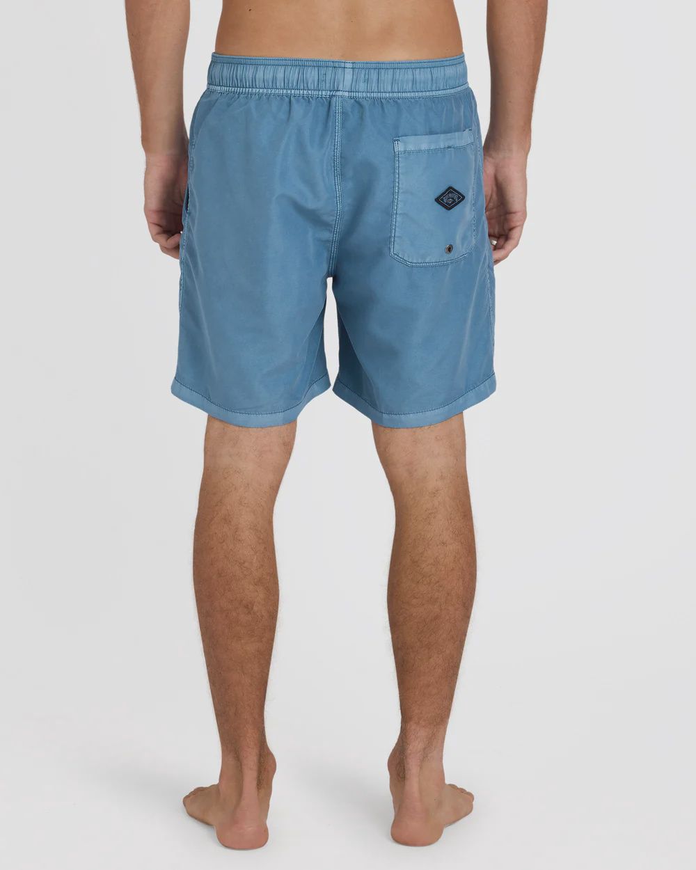 BILLABONG MENS ALL DAY OVERDYED LAYBACK SHORTS - STEEL BLUE
