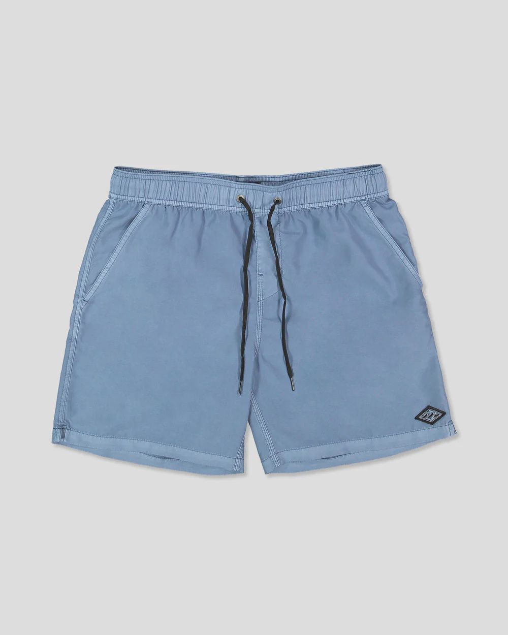 BILLABONG MENS ALL DAY OVERDYED LAYBACK SHORTS - STEEL BLUE