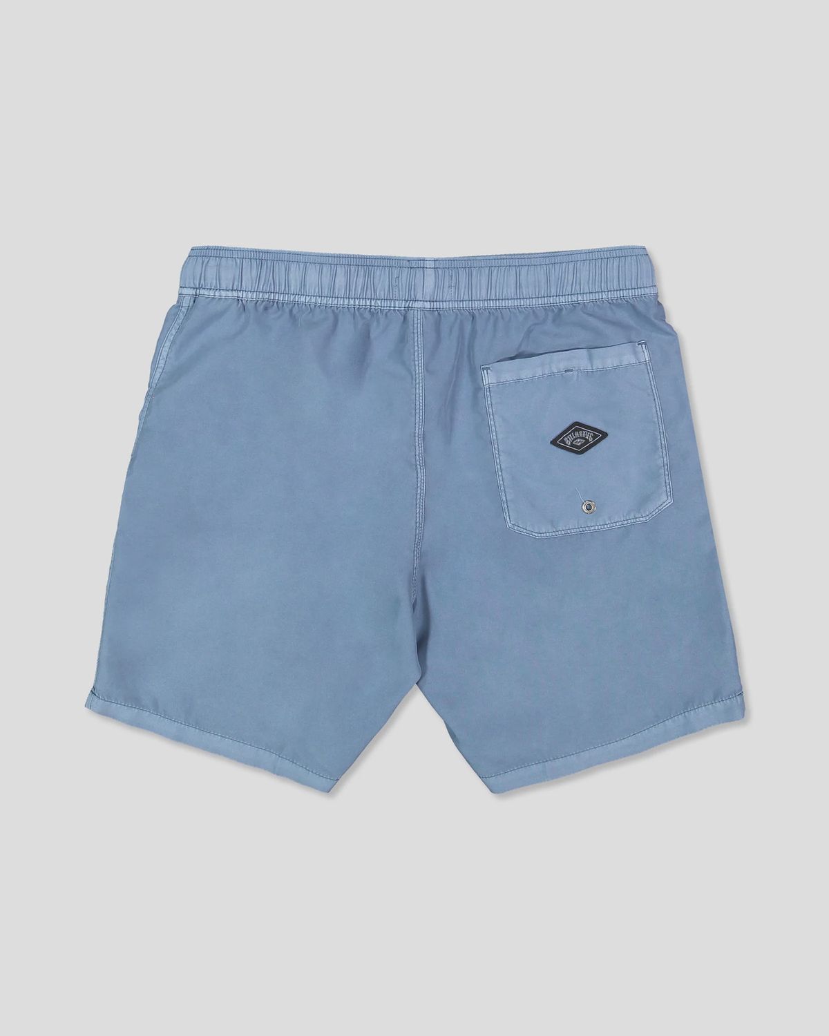 BILLABONG MENS ALL DAY OVERDYED LAYBACK SHORTS - STEEL BLUE
