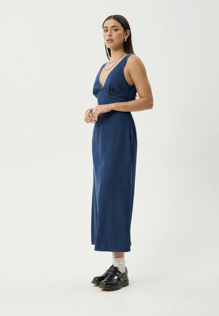 AFENDS WOMENS PALMER - MAXI DRESS - INK