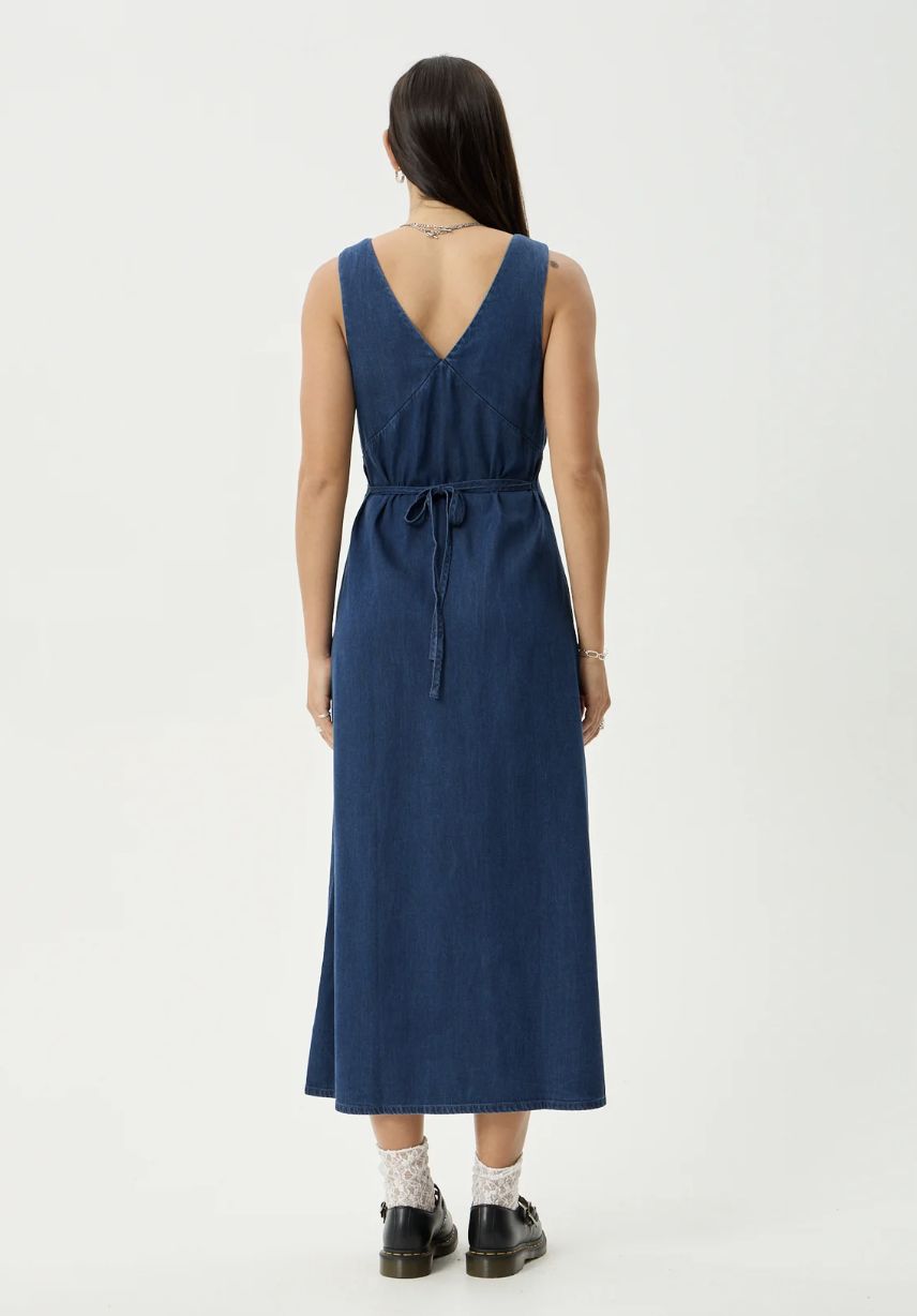 AFENDS WOMENS PALMER - MAXI DRESS - INK