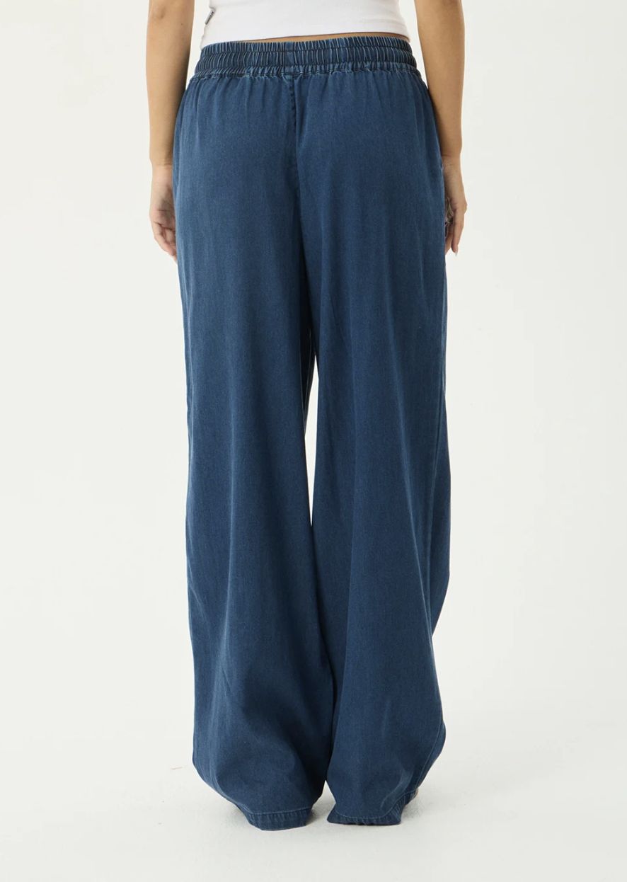 AFENDS WOMENS PALMER - WIDE LEG PANT - INK