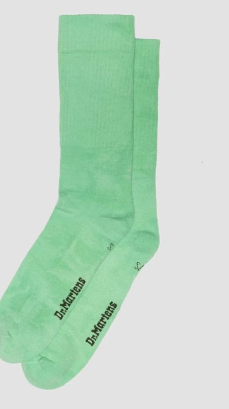 DR MARTENS TIE DYE SOCK SOCKS - FRESH GREEN ORGANIC COTTON BLEND