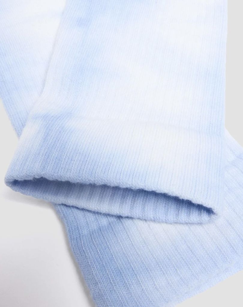 DR MARTENS TIE DYE SOCK SOCKS - CORNFLOWER BLUE ORGANIC COTTON BLEND