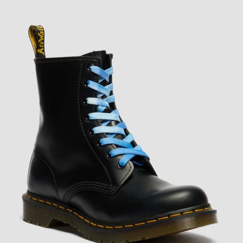 DR MARTENS TIE DYE LACES LACES - CORNFLOWER BLUE RECYCLED POLYESTER