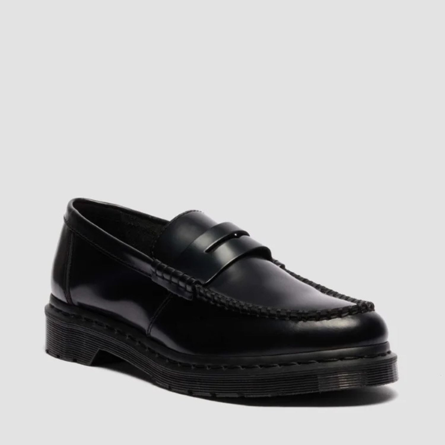 DR MARTENS UNISEX PENTON 84 LOAFER BLACK POLISHED SMOOTH - BLACK POLISHED SMOOTH