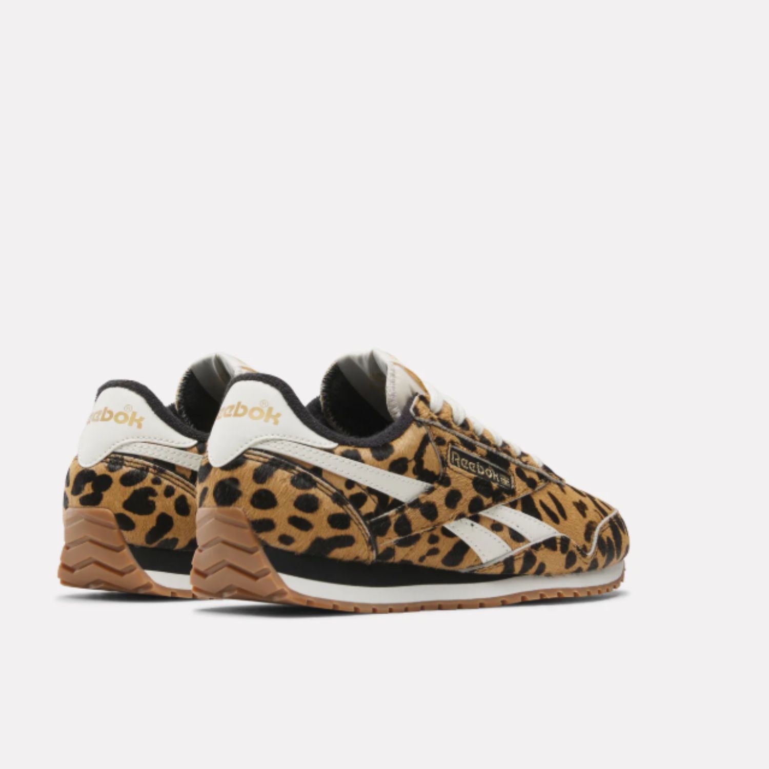 REEBOK WOMENS CLASSIC AZ  SHOES- CHEETAH/BLACK/CHALK